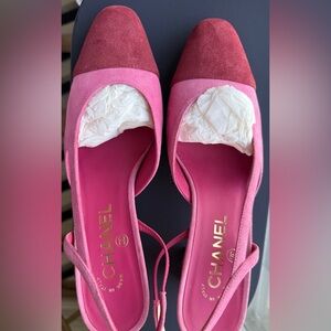 Chanel Pink Slingbacks - NEW